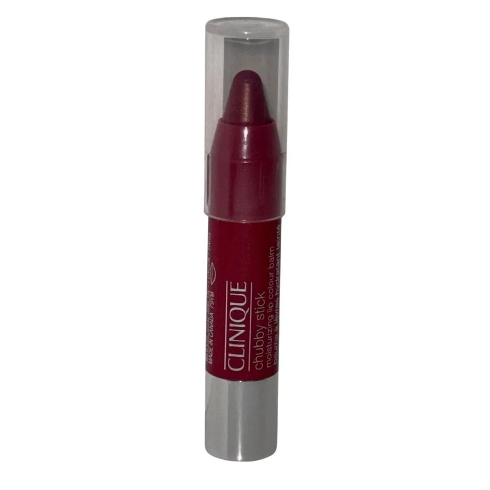Clinique Chubby Stick 07 Super Strawberry Tinted Moisturizing Lip Balm Hydrating